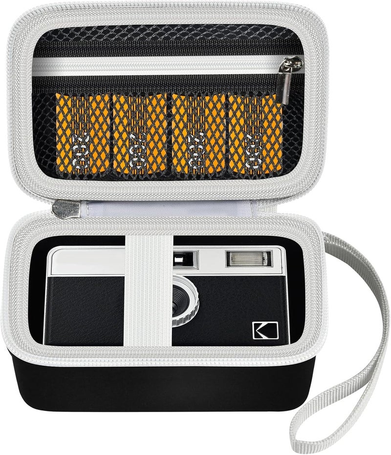 Grapsa Digital Camera Case Compatible with KODAK EKTAR H35 H35N Half Frame Film Camera, Storage Holder Organizer for Kodak Ultra F9 M35 M38 Paper Shoot kamera, 35mm Film Rolls (Box Only) - Black - Image 1